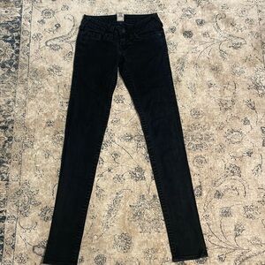 True Religion black jeans Women’s Size 25 112790 CA# 30427